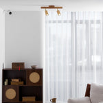 Japanese Wooden Adjustable LED Spotlight 1-Light Lasson Living