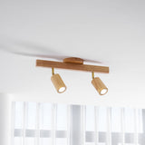 Japanese Wooden Adjustable LED Spotlight 1-Light Lasson Living