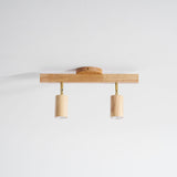 Japanese Wooden Adjustable LED Spotlight 1-Light Lasson Living