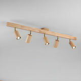 Japanese Wooden Adjustable LED Spotlight 1-Light Lasson Living