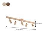 Japanese Wooden Adjustable LED Spotlight 1-Light Lasson Living