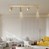 Japanese Wooden Adjustable LED Spotlight 1-Light Lasson Living