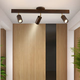 Japanese Wooden Adjustable LED Spotlight 1-Light Lasson Living