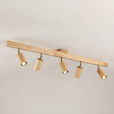 Japanese Wooden Adjustable LED Spotlight 1-Light Lasson Living