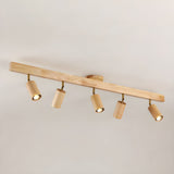 Japanese Wooden Adjustable LED Spotlight 1-Light Lasson Living