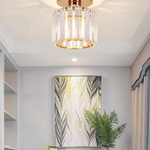 Modern Glass Square Ceiling Light 1-Light Lasson Living