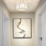 Modern Glass Square Ceiling Light 1-Light Lasson Living