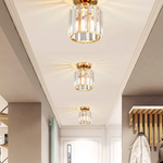 Modern Glass Square Ceiling Light 1-Light Lasson Living