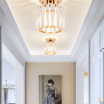 Modern Glass Square Ceiling Light 1-Light Lasson Living
