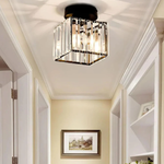 Modern Glass Square Ceiling Light 1-Light Lasson Living