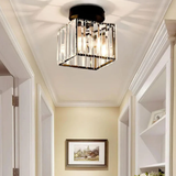 Modern Glass Square Ceiling Light 1-Light Lasson Living