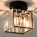 Modern Glass Square Ceiling Light 1-Light Lasson Living