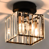 Modern Glass Square Ceiling Light 1-Light Lasson Living
