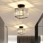 Modern Glass Square Ceiling Light 1-Light Lasson Living