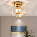 Modern Glass Square Ceiling Light 1-Light Lasson Living