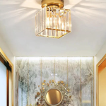 Modern Glass Square Ceiling Light 1-Light Lasson Living