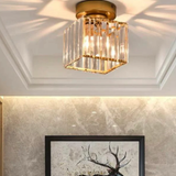 Modern Glass Square Ceiling Light 1-Light Lasson Living