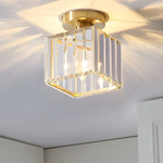 Modern Glass Square Ceiling Light 1-Light Lasson Living