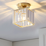 Modern Glass Square Ceiling Light 1-Light Lasson Living