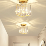 Modern Glass Square Ceiling Light 1-Light Lasson Living