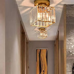Modern Glass Square Ceiling Light 1-Light Lasson Living