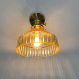 Nordic Brass Glass Dome Wall Sconce Lamp 1-Light Lasson Living