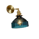 Nordic Brass Glass Dome Wall Sconce Lamp 1-Light Lasson Living