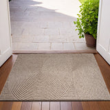 Nivara - 3D Grooved Door Mat of Durable Polyester with Non-Slip for Indoor and Outdoor Use Lasson Living
