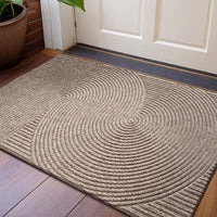 Nivara - 3D Grooved Door Mat of Durable Polyester with Non-Slip for Indoor and Outdoor Use Lasson Living