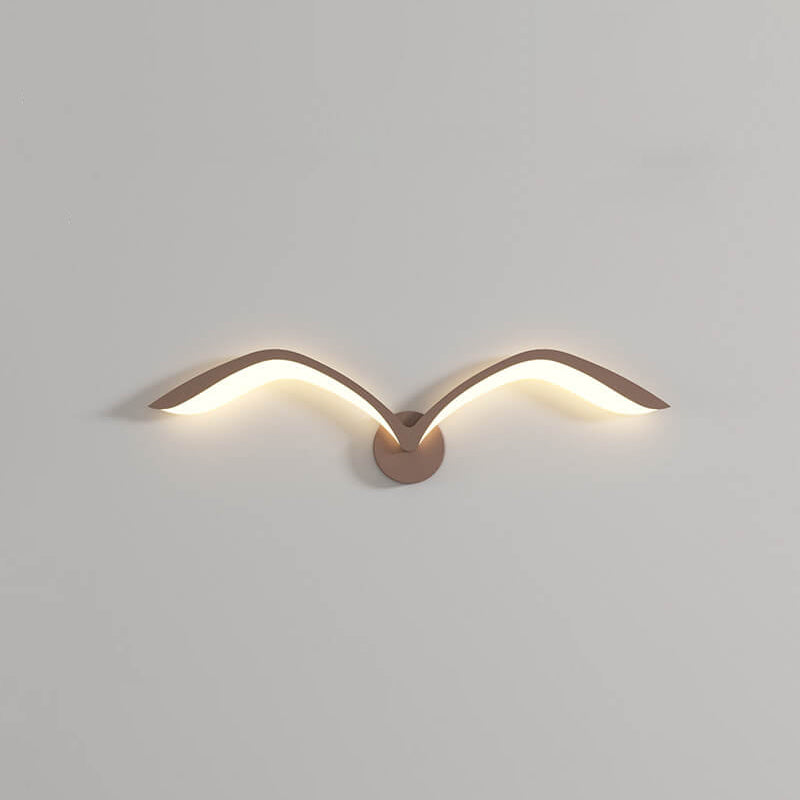 Nordic Minimalist Seagull 1-Light LED Wall Sconce Lamp Lasson Living