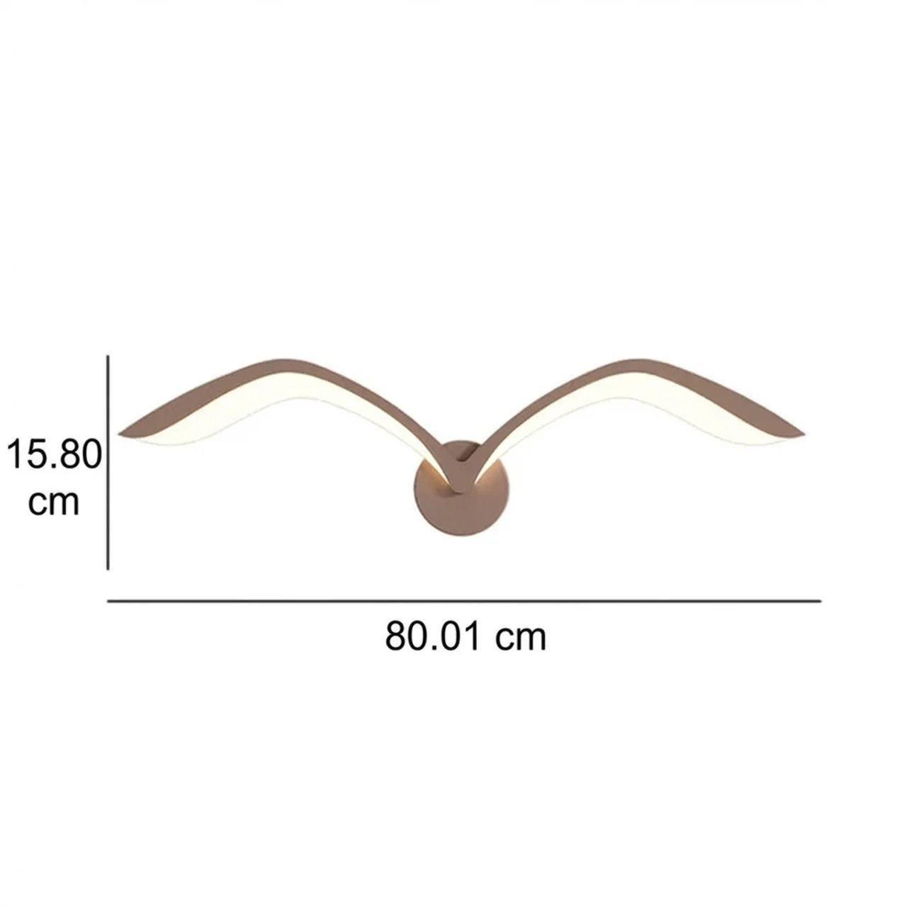 Nordic Minimalist Seagull 1-Light LED Wall Sconce Lamp Lasson Living