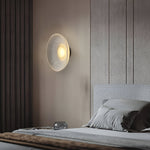 Modern Minimalist Resin Round Wall Sconce LED 1-Light Lasson Living