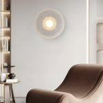 Modern Minimalist Resin Round Wall Sconce LED 1-Light Lasson Living