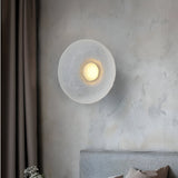 Modern Minimalist Resin Round Wall Sconce LED 1-Light Lasson Living