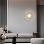 Modern Minimalist Resin Round Wall Sconce LED 1-Light Lasson Living