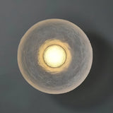 Modern Minimalist Resin Round Wall Sconce LED 1-Light Lasson Living