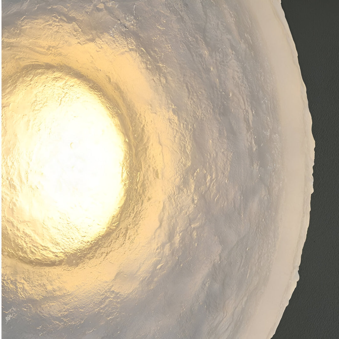 Modern Minimalist Resin Round Wall Sconce LED 1-Light Lasson Living