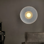 Modern Minimalist Resin Round Wall Sconce LED 1-Light Lasson Living