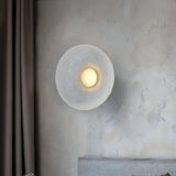 Modern Minimalist Resin Round Wall Sconce LED 1-Light Lasson Living