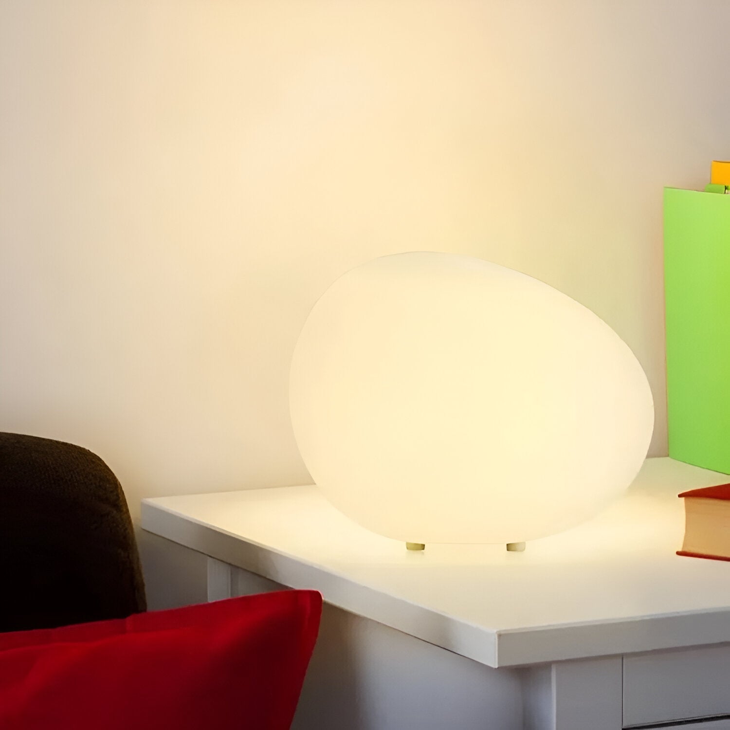 Nordic Stone-Shaped LED Table Lamp 1-Light Lasson Living