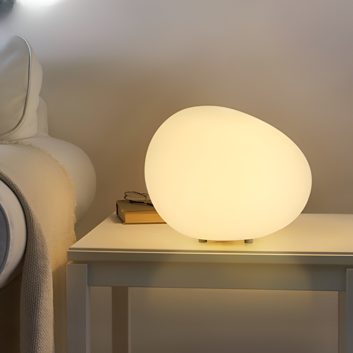 Nordic Stone-Shaped LED Table Lamp 1-Light Lasson Living