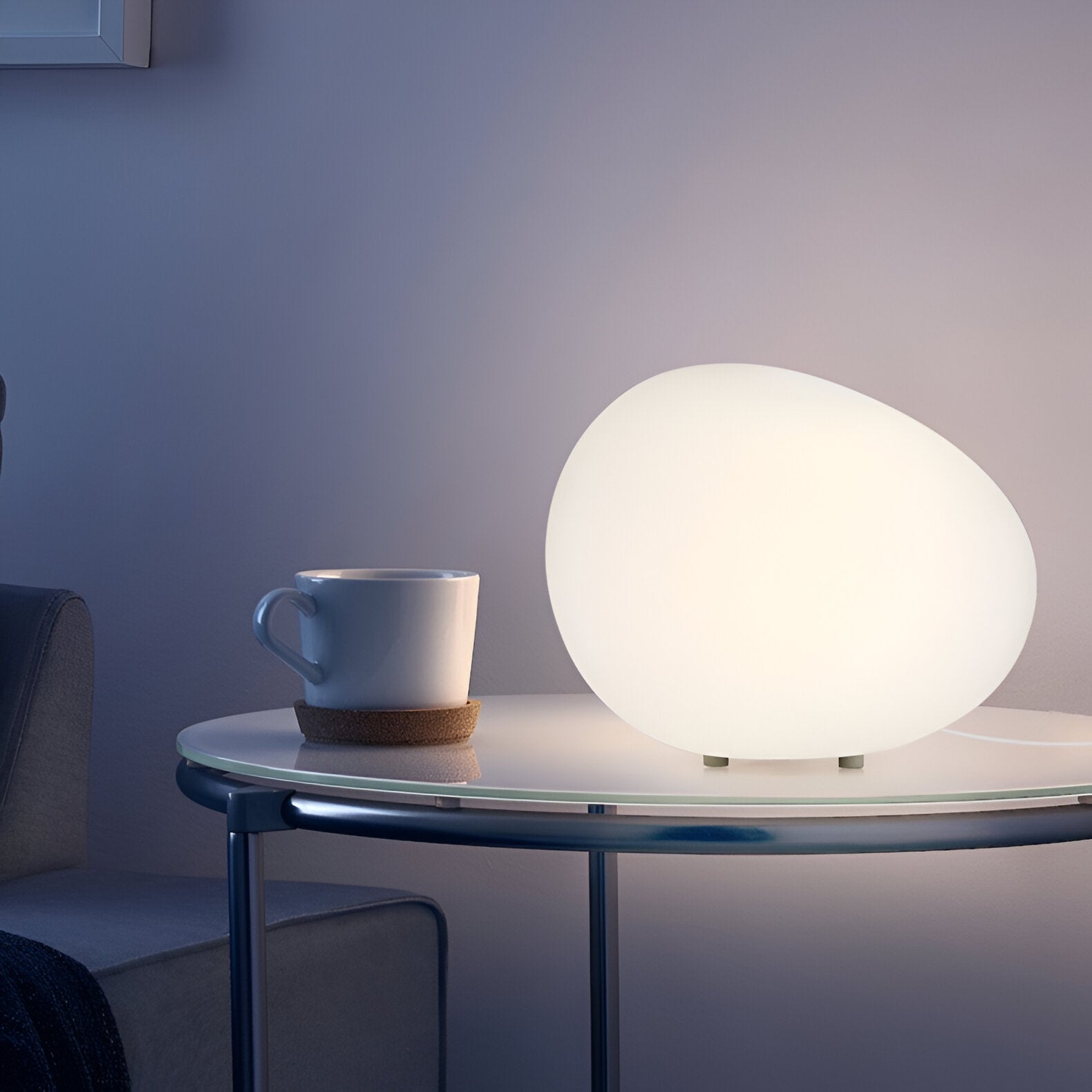Nordic Stone-Shaped LED Table Lamp 1-Light Lasson Living