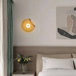 Nordic Curved Glass Japandi LED Wall Sconce 1-Light Lasson Living