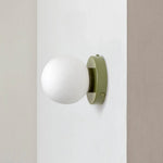 Nordic Glass Globe Wall Sconce LED 1-Light Lasson Living