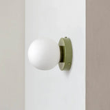 Nordic Glass Globe Wall Sconce LED 1-Light Lasson Living