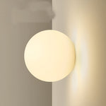 Minimalist Round Glass Wall Sconce LED 1-Light Lasson Living
