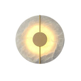 Modern Nordic Marble Round Wall Sconce LED 1-Light Lasson Living