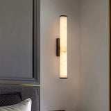 Modern Minimalist Spanish Marble Copper Wall Sconce LED 1-Light Lasson Living