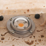 Minimalist Travertine Stone Square Outdoor Wall Light LED 1-Light Lasson Living