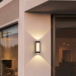 Nordic Minimalist Acrylic Rectangular Outdoor Wall Light LED Up-Down Lasson Living